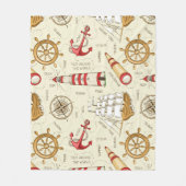 Ocean Scene Fleece Deken (Voorkant)