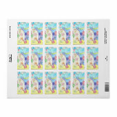 Ocean scene gepersonaliseerde boekenplaat etiket (Full Sheet)