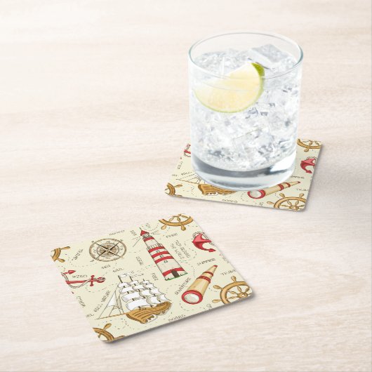 Ocean Scene Kartonnen Onderzetters (Insitu)