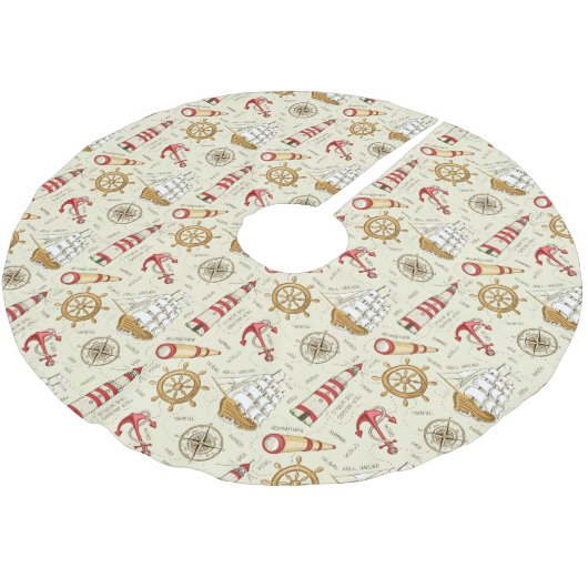 Ocean Scene Kerstboom Rok (Gekanteld)