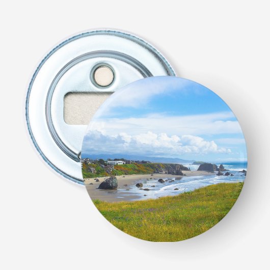  Ocean Scene Magnetic Bottle Open Button Flesopener (Voorkant)