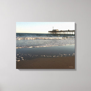 Ocean Scene, met daarop Myrtle Beach State Park Pi Canvas Afdruk