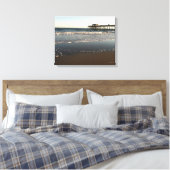 Ocean Scene, met daarop Myrtle Beach State Park Pi Canvas Afdruk (Insitu (Slaapkamer))