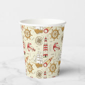 Ocean Scene Papieren Bekers (Rechts)