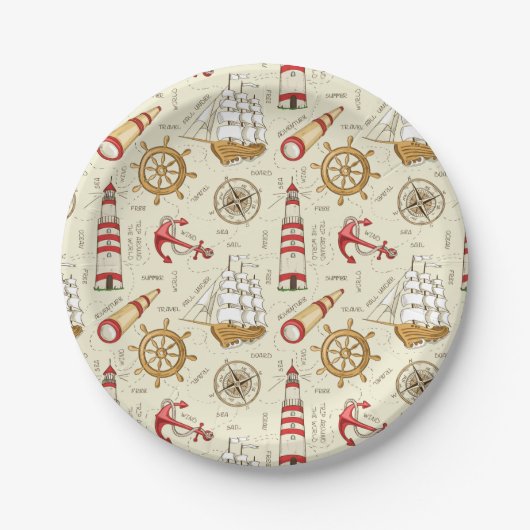 Ocean Scene Papieren Bordje (Voorkant)