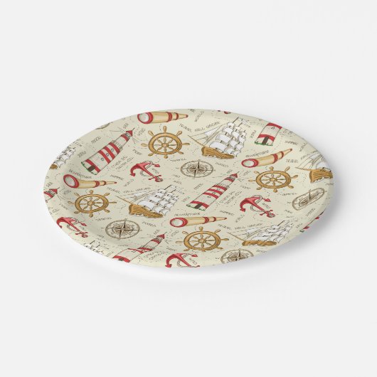 Ocean Scene Papieren Bordje (Gekanteld)