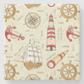 Ocean Scene Stenen Onderzetter (Voorkant)