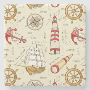 Ocean Scene Stenen Onderzetter