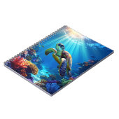 Ocean Schildpad Spiraal Notebook Notitieboek (Linkerzijde)
