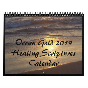 Ocean Scripture Bible Healing Verses 2019 Calendar Kalender