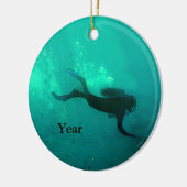 Ocean Scuba Diver Keramisch Ornament (Links)