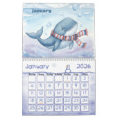 Ocean Sea Life Personalized Kids Calendar 2026 Kalender (Jan 2026)