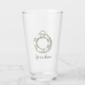 Ocean Sea Mint White Round Floating Device Glas (Voorkant)