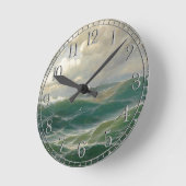 Ocean Seabird Waves Zee Jensen Wall Clock Ronde Klok (Hoek)