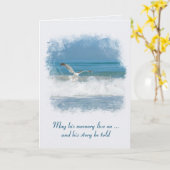 Ocean Seagull Sympathie Kaart (Gele Bloem)