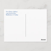 Ocean Seagull Tile Art Editable Bedankt Briefkaart (Achterkant)