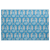 Ocean Seahorse Starfish Coral Fabric Stof (Fat Quarter)