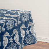 Ocean Seahorse Starfish Coral Tablecloth Tafelkleed (Voorbeeld)