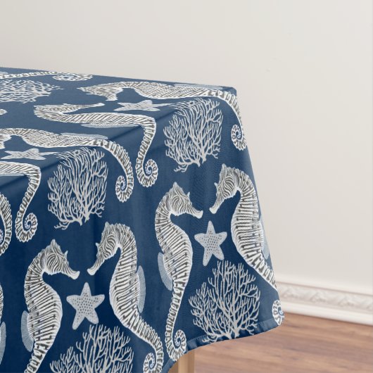 Ocean Seahorse Starfish Coral Tablecloth Tafelkleed (Voorbeeld)