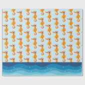 Ocean Seahorse Wrapping Paper Cadeaupapier (Vlak)