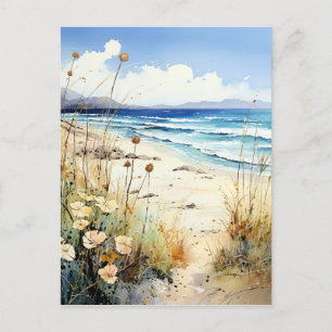 Ocean Seascape waterverf Briefkaart