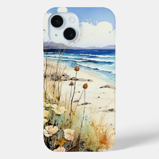 Ocean Seascape waterverf Case-Mate iPhone Case (Achterkant)