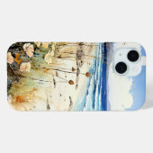 Ocean Seascape waterverf Case-Mate iPhone Case (Achterkant (horizontaal))