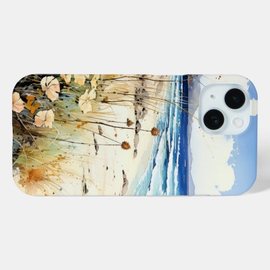 Ocean Seascape waterverf Case-Mate iPhone Case (Achterkant (horizontaal))