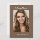 Ocean Seashell Fotoviering van het Leven Bedankkaart (Achterkant)