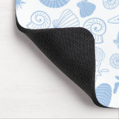 Ocean Seashell Light Blue Nautical Seashore Beach Muismat (Hoek)