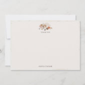 Ocean Seashells Beach Boho Coastal Bridal Shower Bedankkaart (Voorkant)