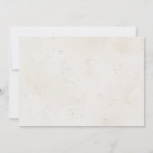 Ocean Seashells Beach Boho Coastal Bridal Shower Bedankkaart (Achterkant)