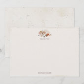 Ocean Seashells Beach Boho Coastal Bridal Shower Bedankkaart (Voorkant / Achterkant)