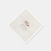 Ocean Seashells Beach Boho Coastal Bridal Shower Servet (Hoek)