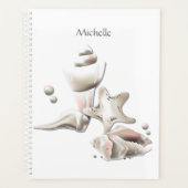 Ocean Seashells Beach gepersonaliseerd Planner (Voorkant)