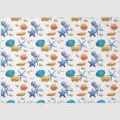 Ocean Seashells Decoupage Lg Elements Tissuepapier (Voorkant)