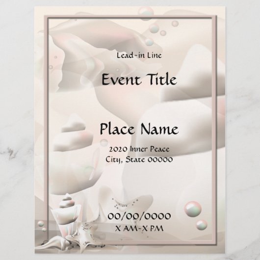 Ocean Seashells Event Flyer (Voorkant)