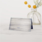 Ocean Seashells Gold en Navy Nautical Plaatskaartje (Voorkant)