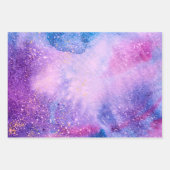 Ocean Seashells Starfish Blue Paars Gold roze Inpakpapier Vel (Voorkant 2)