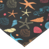 Ocean Seashells Starfish Seahorse Zee Life Tafelkleed (Gekanteld)