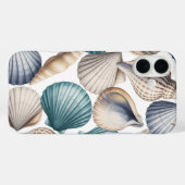 Ocean Seashells Watercolor Beach Vibe Phone Case (Achterkant (horizontaal))