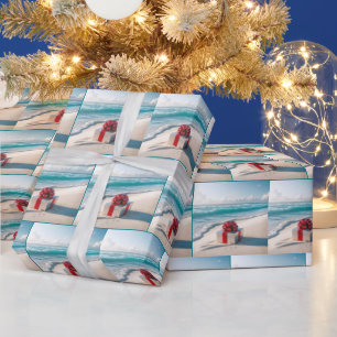 Ocean Seashore Kerstcadeau Cadeaupapier