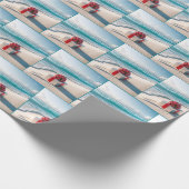 Ocean Seashore Kerstcadeau Cadeaupapier (Hoek)