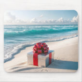 Ocean Seashore Kerstcadeau Muismat (Voorkant)
