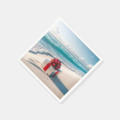 Ocean Seashore Kerstcadeau Servet (Hoek)