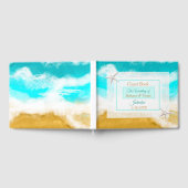 Ocean Seaside Coastal Starfish Wedding Guest Book Gastenboek (Volledig)