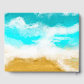 Ocean Seaside Coastal Starfish Wedding Guest Book Gastenboek (Achterkant)