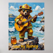 Ocean Serenade: Rocky Ballad van Beer Poster (Voorkant)
