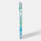 Ocean Shades of Blue Hoesje-Mate iPhone Case (Achterkant / Links)