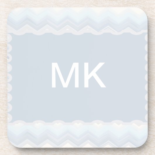 Ocean Shades Waterverf Chevron Bier Onderzetter (Voorkant)